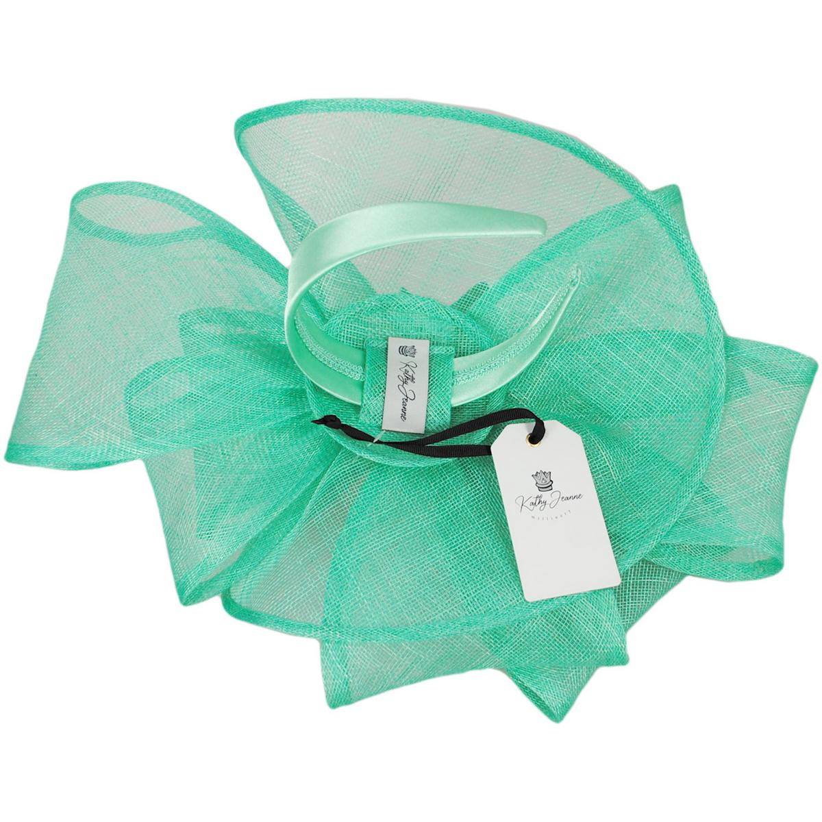 Abanico Sinamay Straw Fascinator Hat - Image 4
