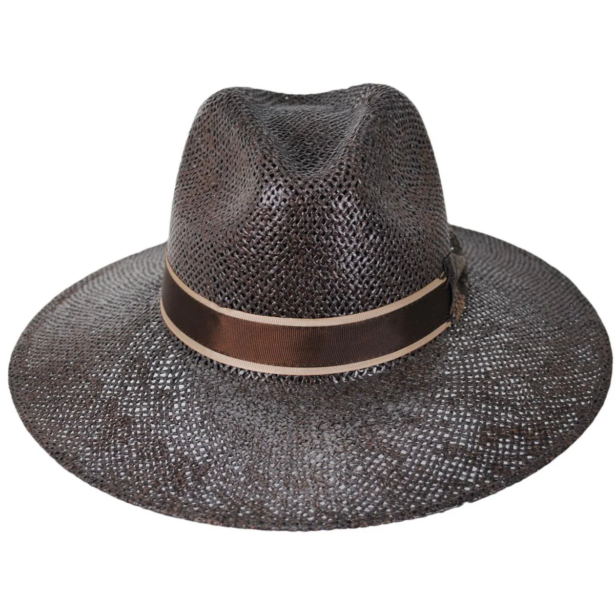 Abraxas Twisted Toyo Straw Safari Fedora Hat - Image 2