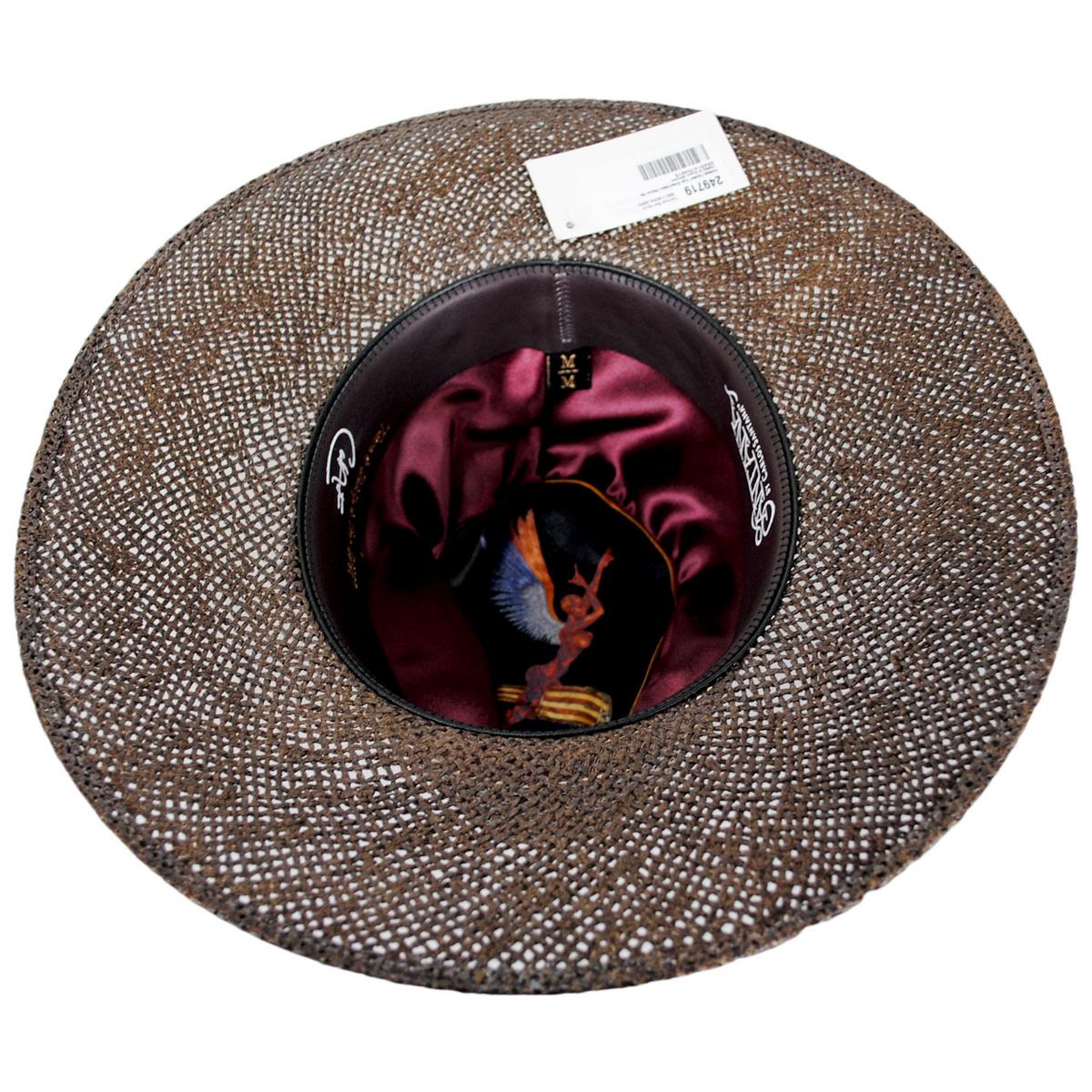 Abraxas Twisted Toyo Straw Safari Fedora Hat - Image 4
