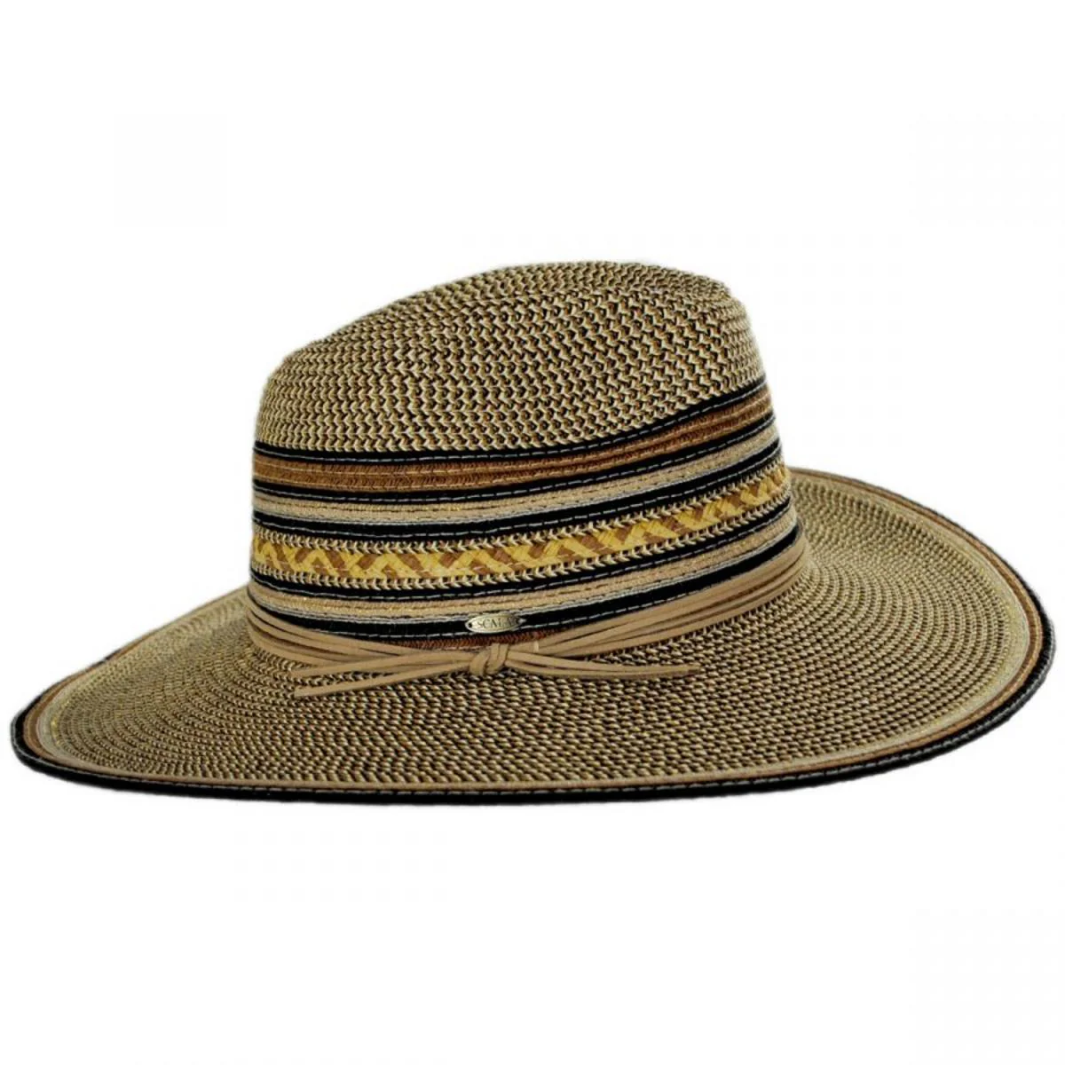 Alento Braided Toyo Straw Blend Fedora Hat - Image 3