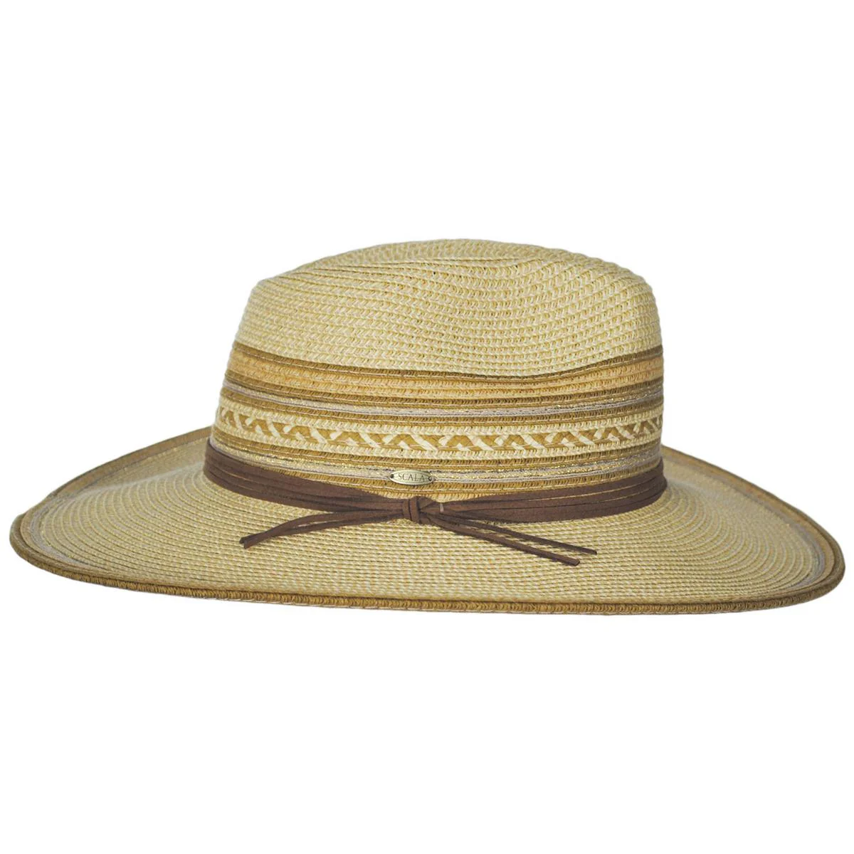 Alento Braided Toyo Straw Blend Fedora Hat - Image 7