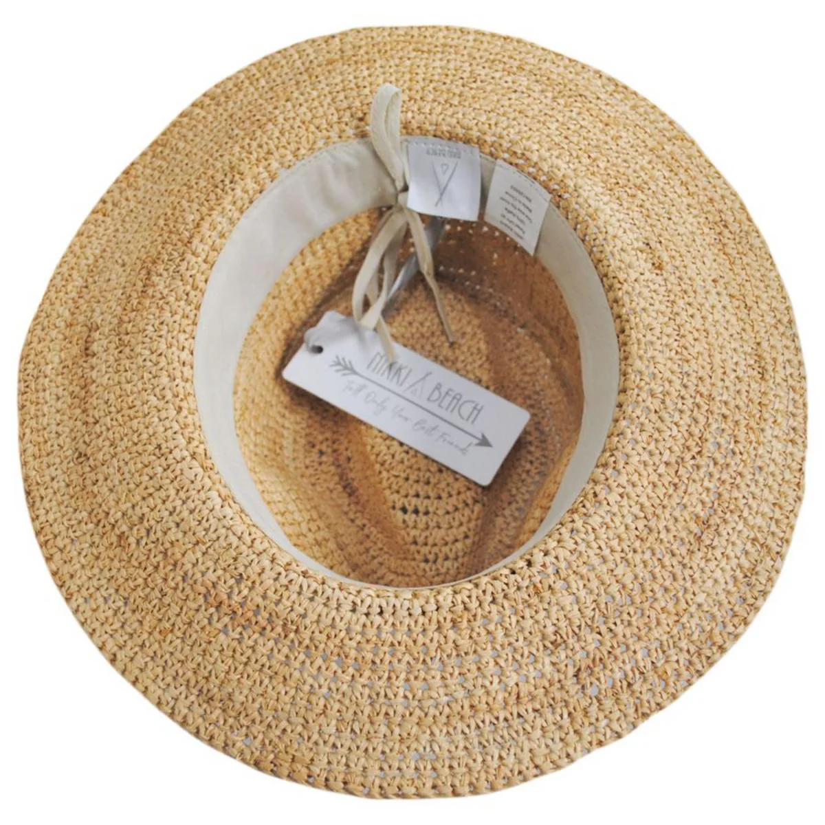 Alexis Raffia Crochet Fedora Hat - Image 5