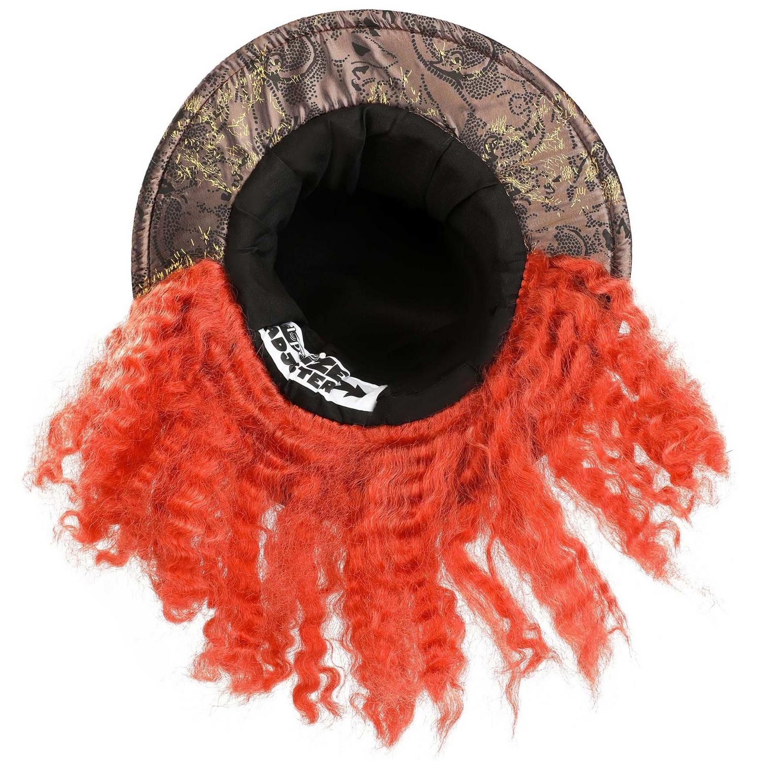 Alice in Wonderland Mad Hatter Top Hat with Hair - Image 6