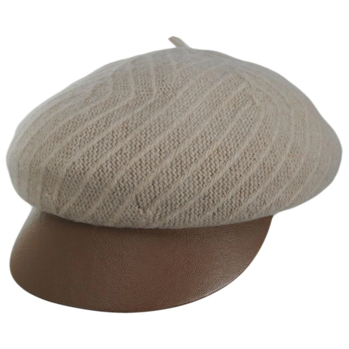 Alicent Boiled Wool Jockey Cap - Image 5