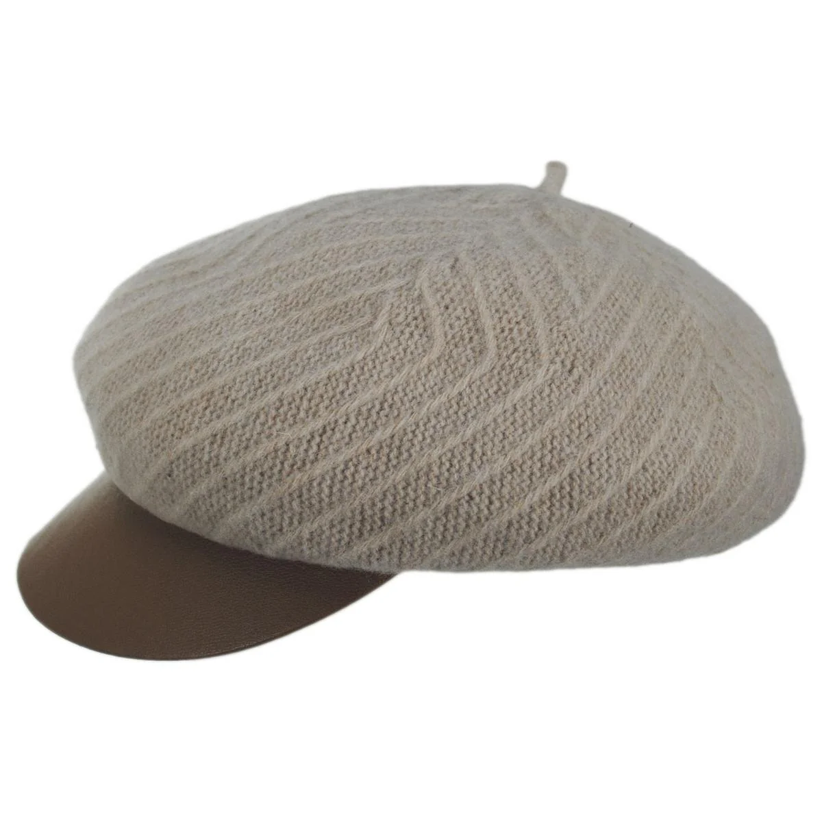 Alicent Boiled Wool Jockey Cap - Image 7