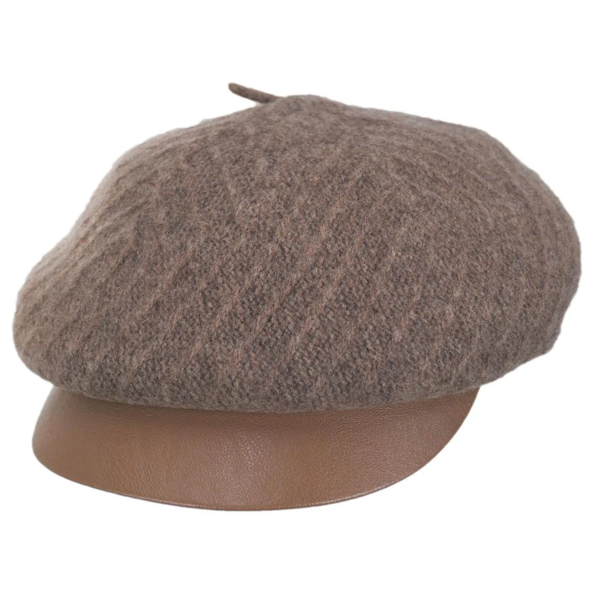 Alicent Boiled Wool Jockey Cap - Image 9