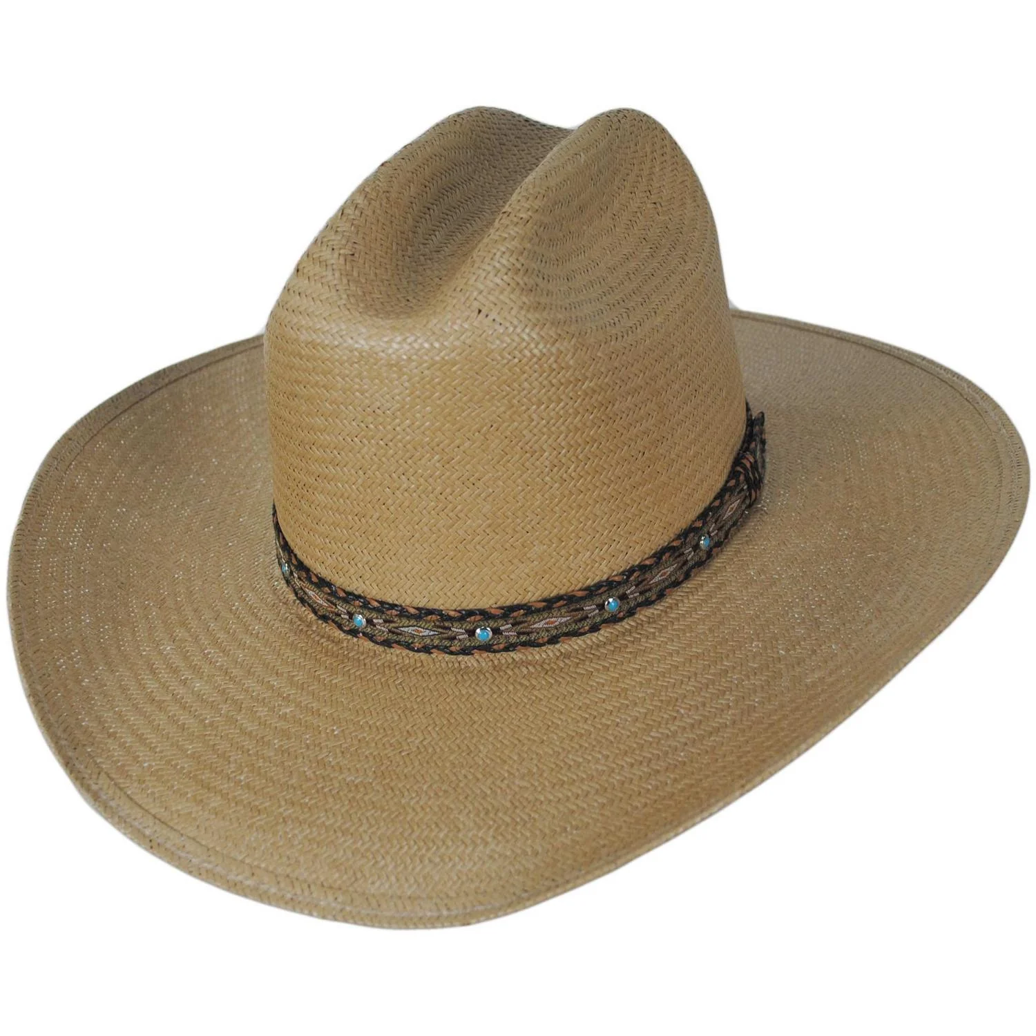 Ashby Shantung Straw Western Hat