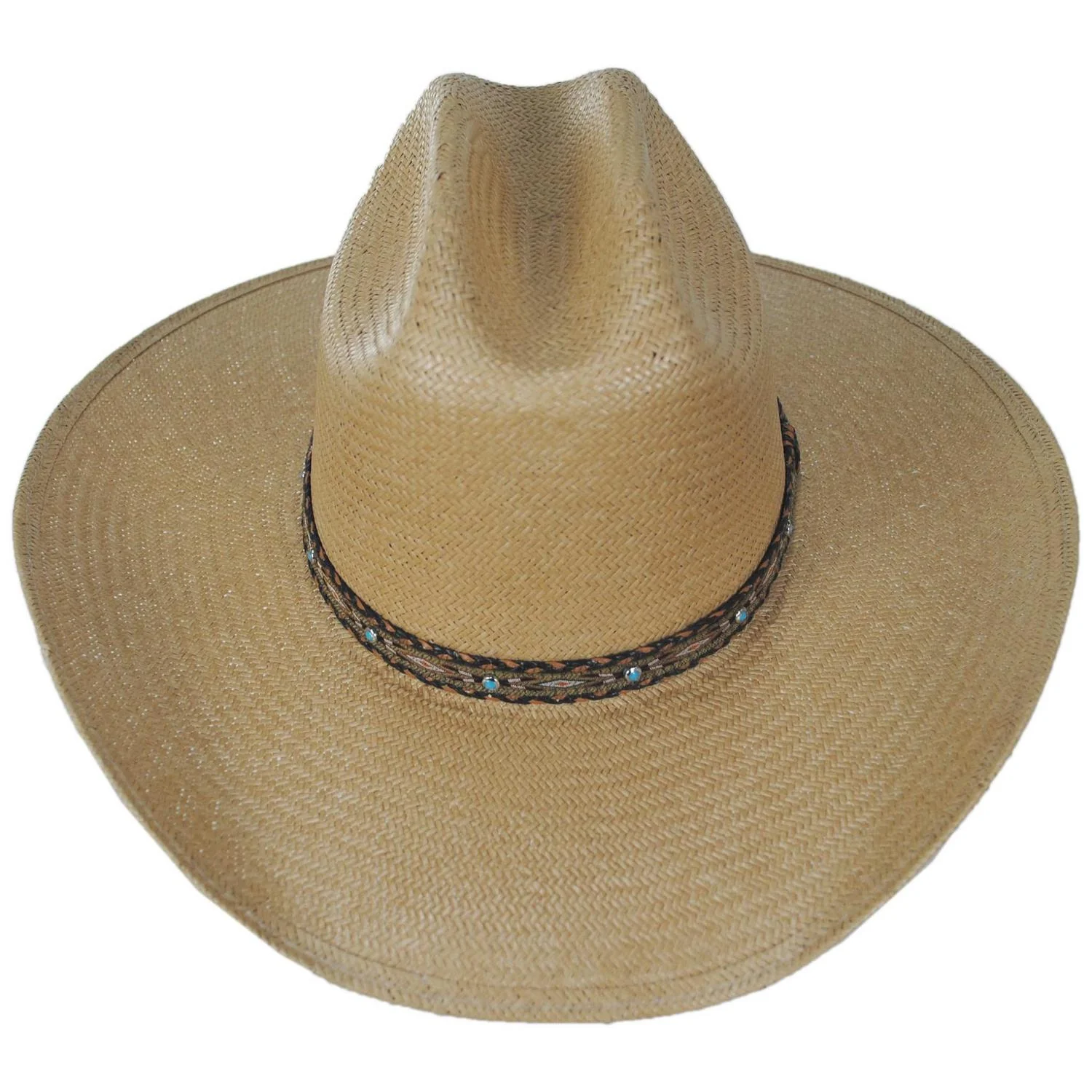 Ashby Shantung Straw Western Hat - Image 2
