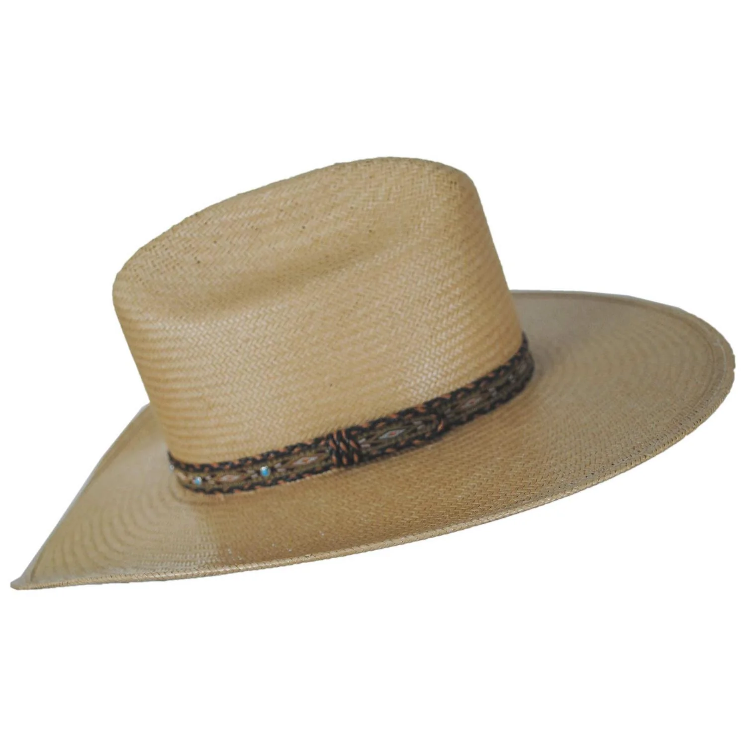 Ashby Shantung Straw Western Hat - Image 3