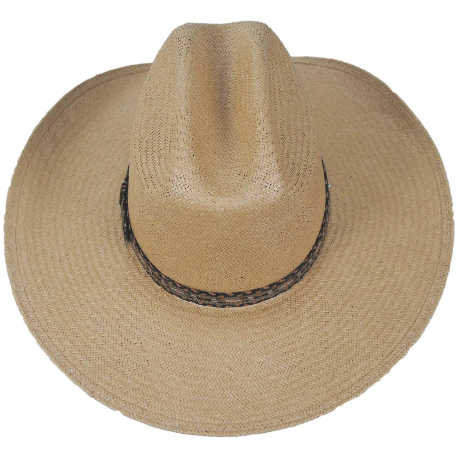 Ashby Shantung Straw Western Hat - Image 4
