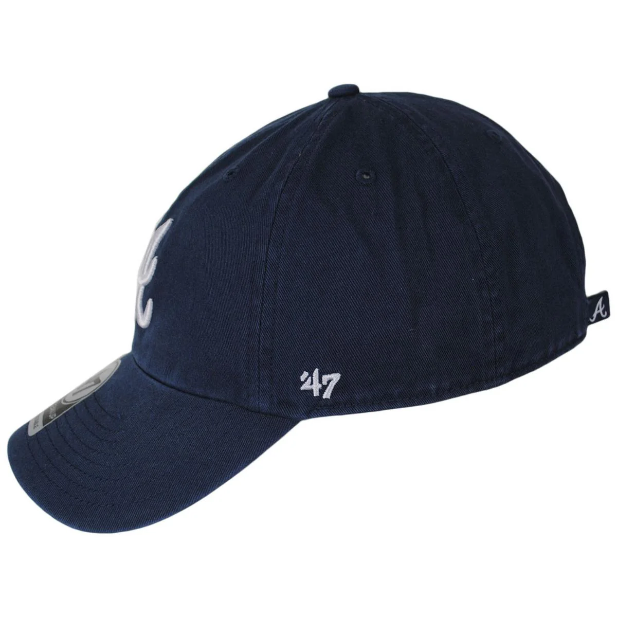 Atlanta Braves MLB Clean Up Strapback Baseball Cap Dad Hat - Image 3