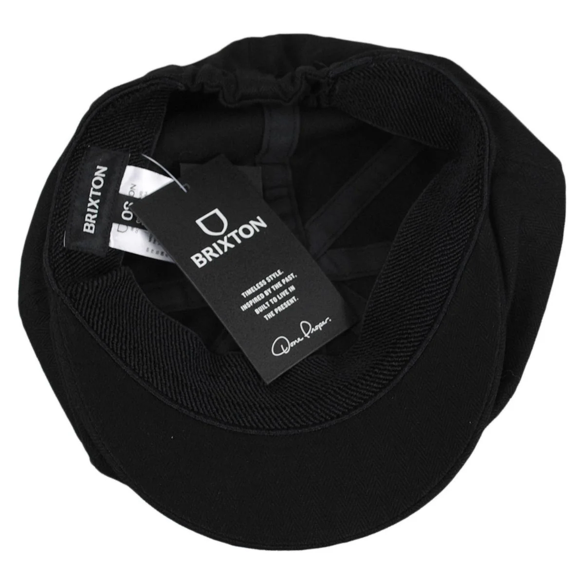 Baby Brood Tonal Herringbone Cotton Newsboy Cap - Image 4