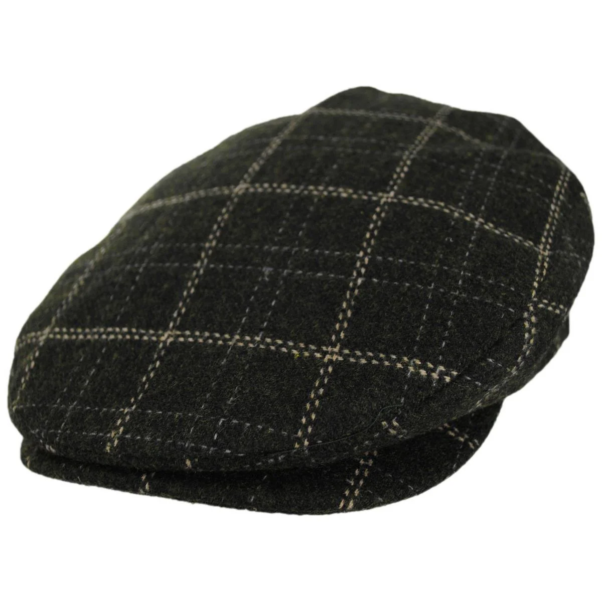 Barrel Wool Blend Plaid Ivy Cap
