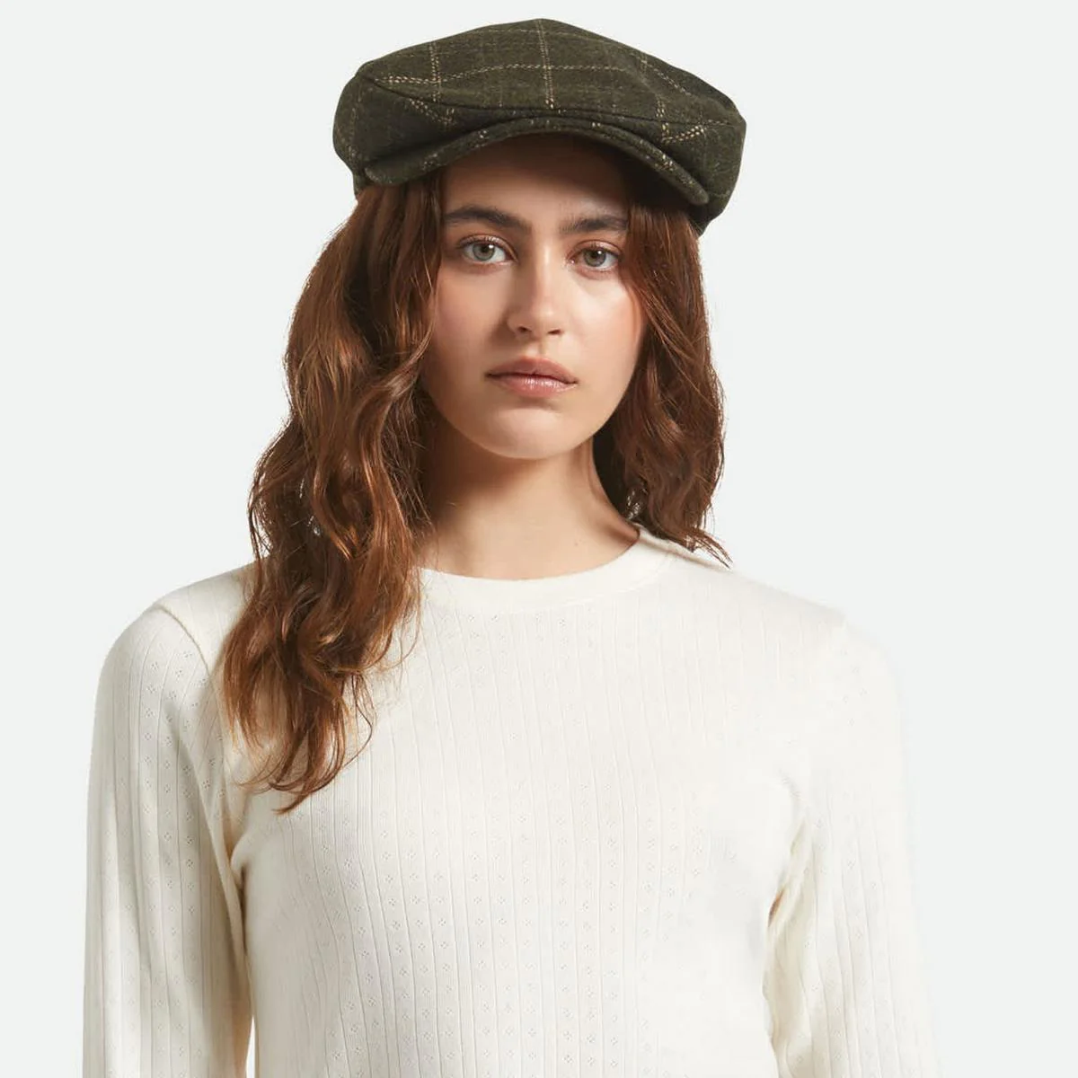 Barrel Wool Blend Plaid Ivy Cap - Image 6