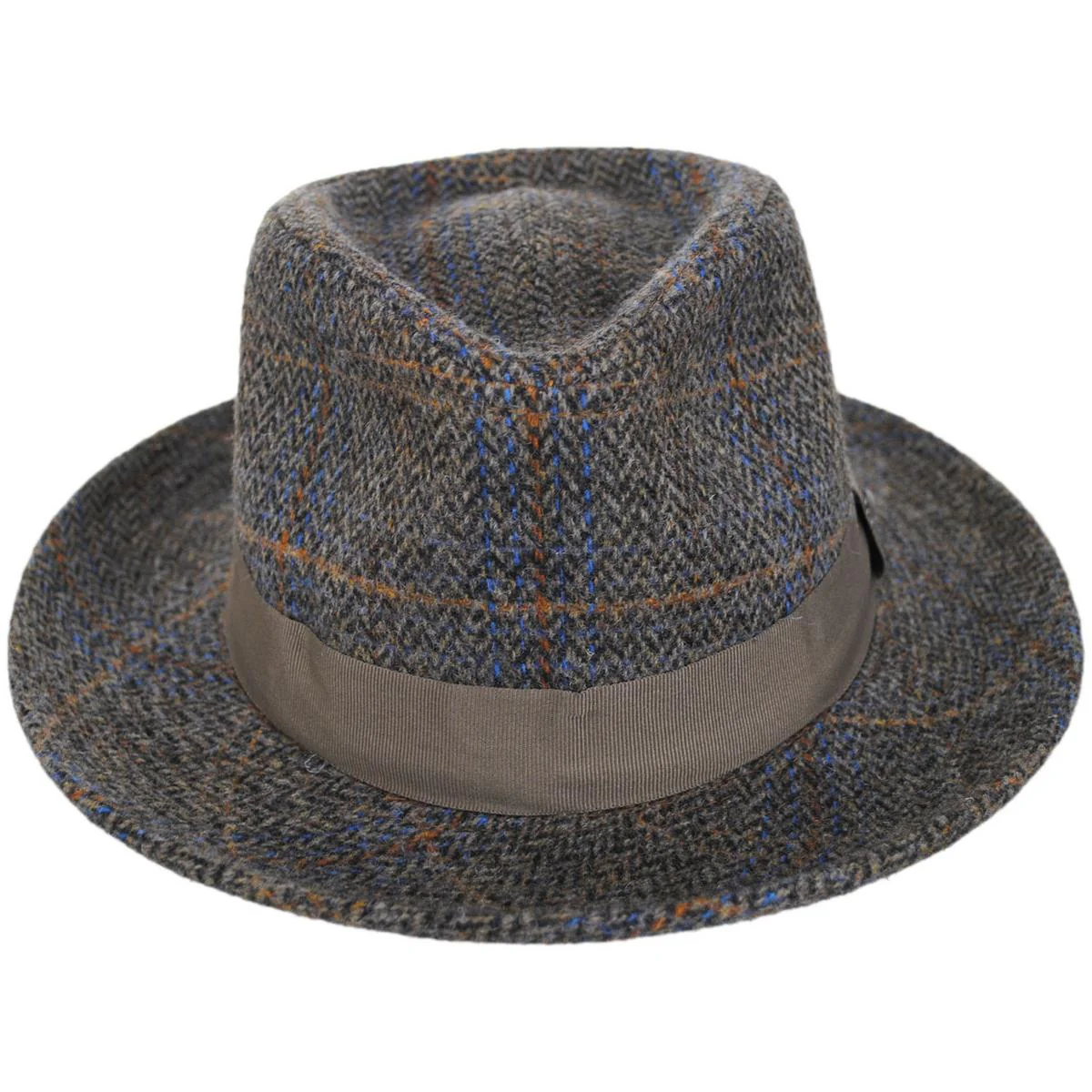 Barry Wool Blend Tweed Fedora Hat - Image 2