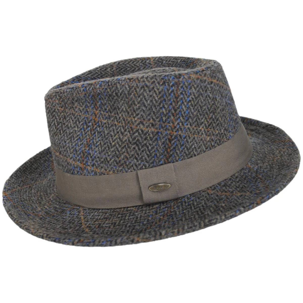 Barry Wool Blend Tweed Fedora Hat - Image 3