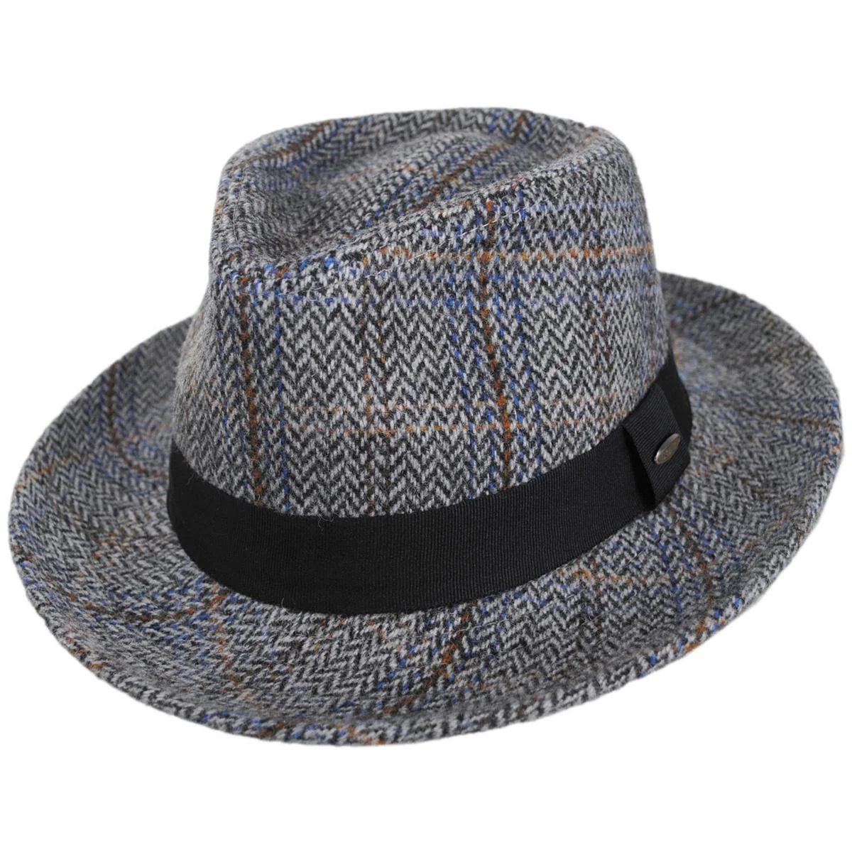 Barry Wool Blend Tweed Fedora Hat - Image 5