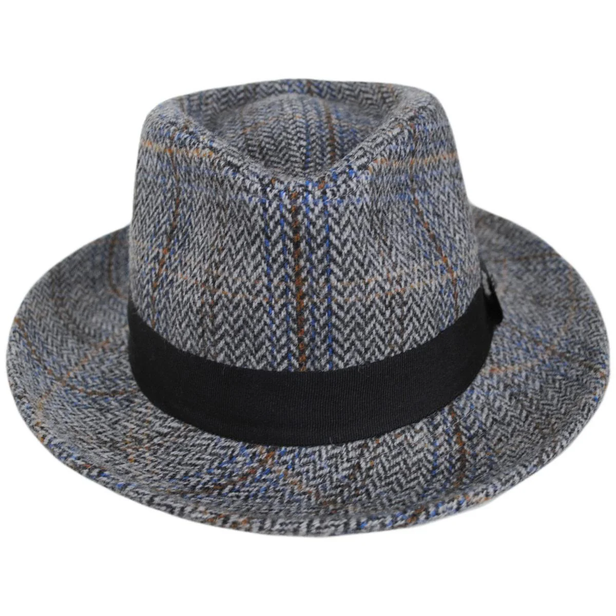 Barry Wool Blend Tweed Fedora Hat - Image 6