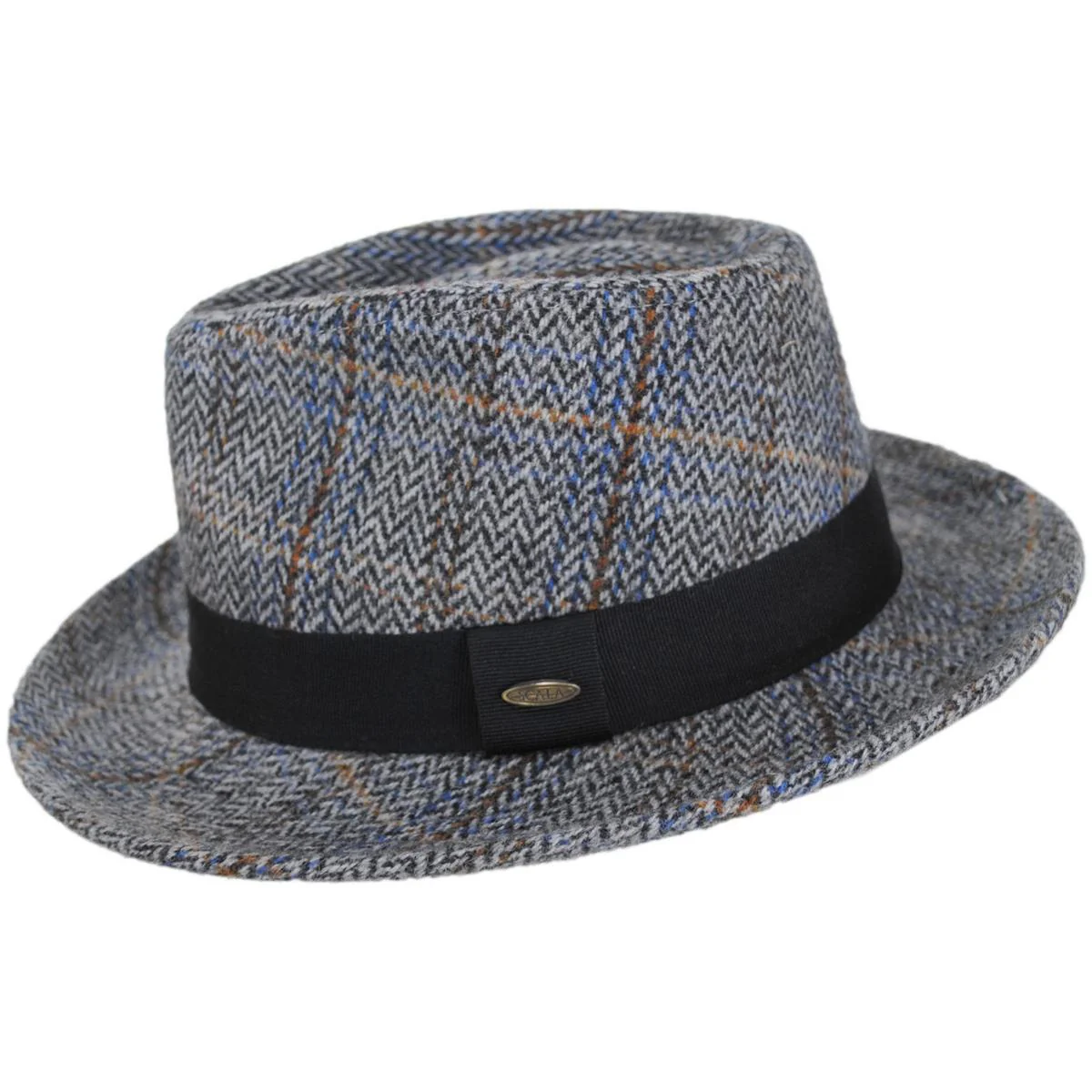 Barry Wool Blend Tweed Fedora Hat - Image 7