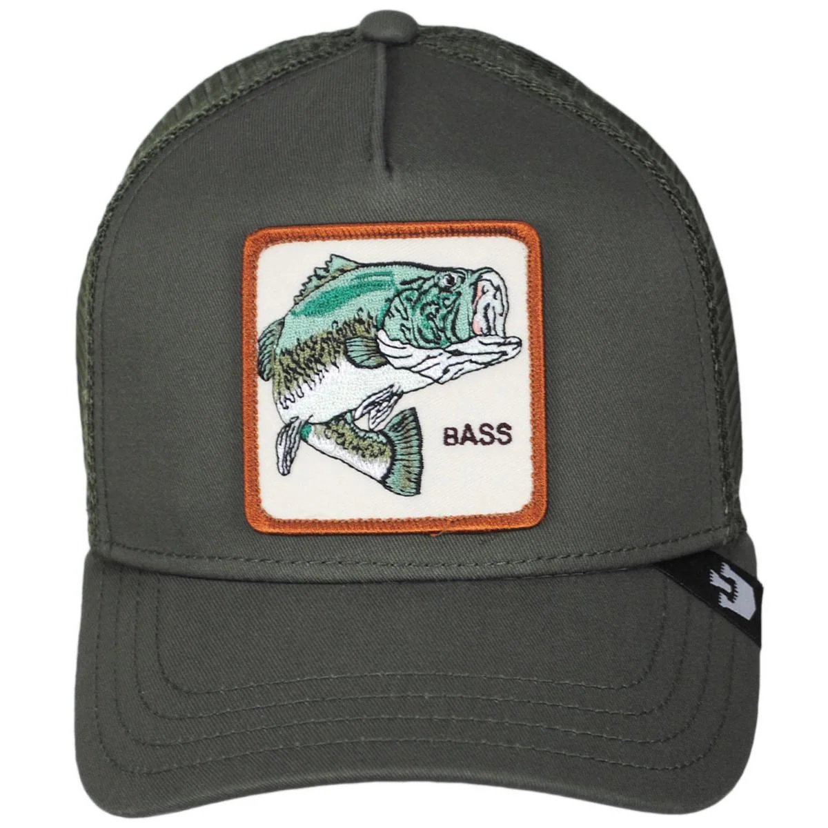 Bass Mesh Trucker Snapback Baseball Cap - Image 2