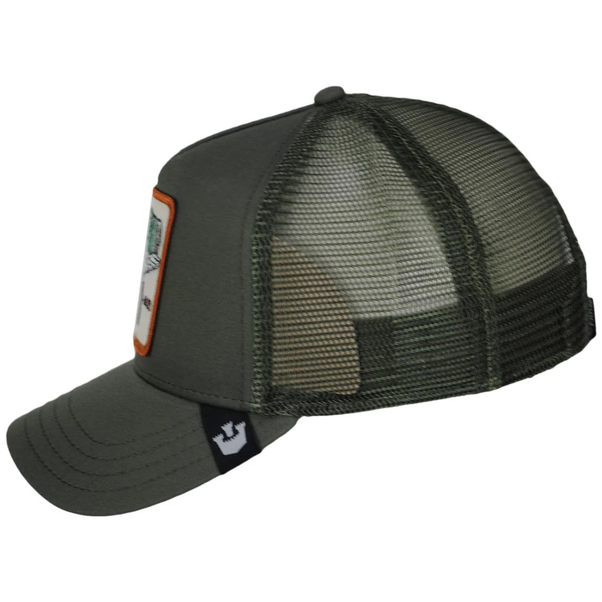 Bass Mesh Trucker Snapback Baseball Cap - Image 3