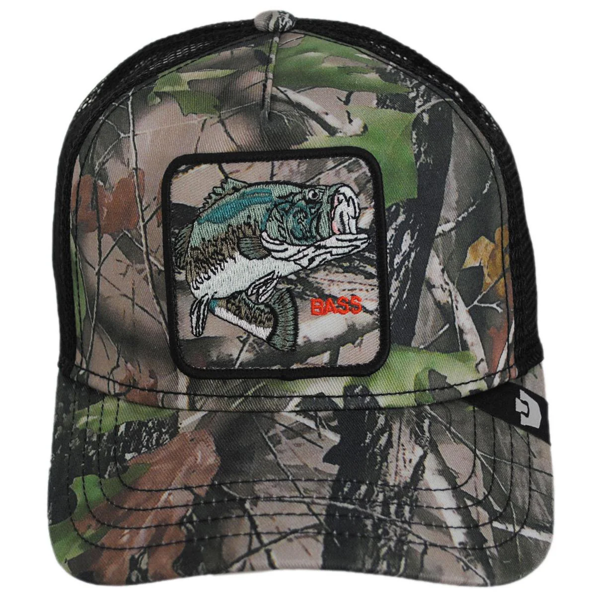 Bass Real Tree Camo Mesh Trucker Snapback Baseball Cap - Image 2