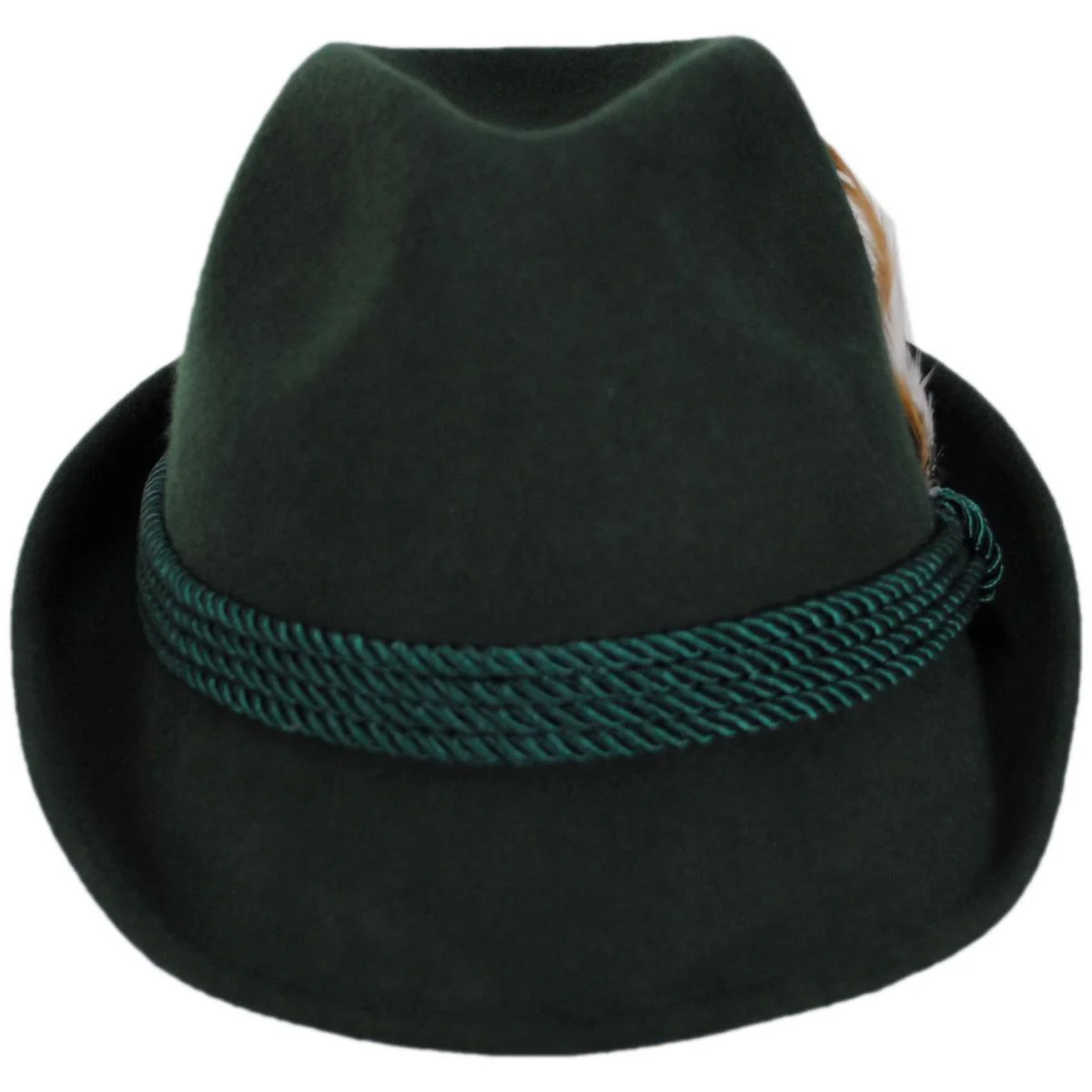 Bavarian Alpine Wool Felt Trilby Fedora Hat - Image 2