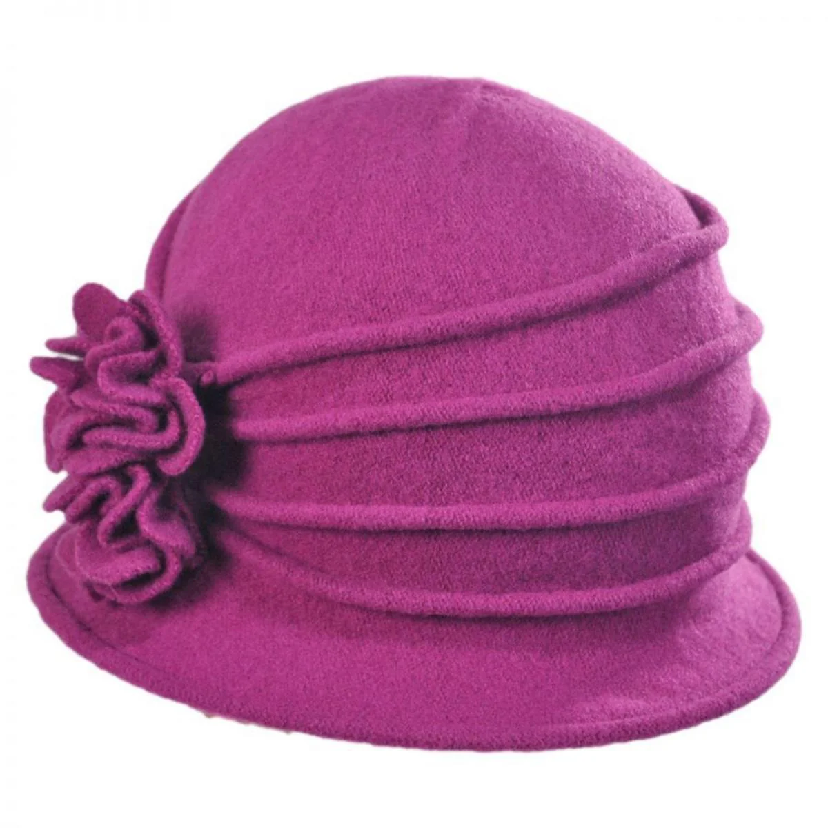 Boiled Wool Cloche Hat - Image 10