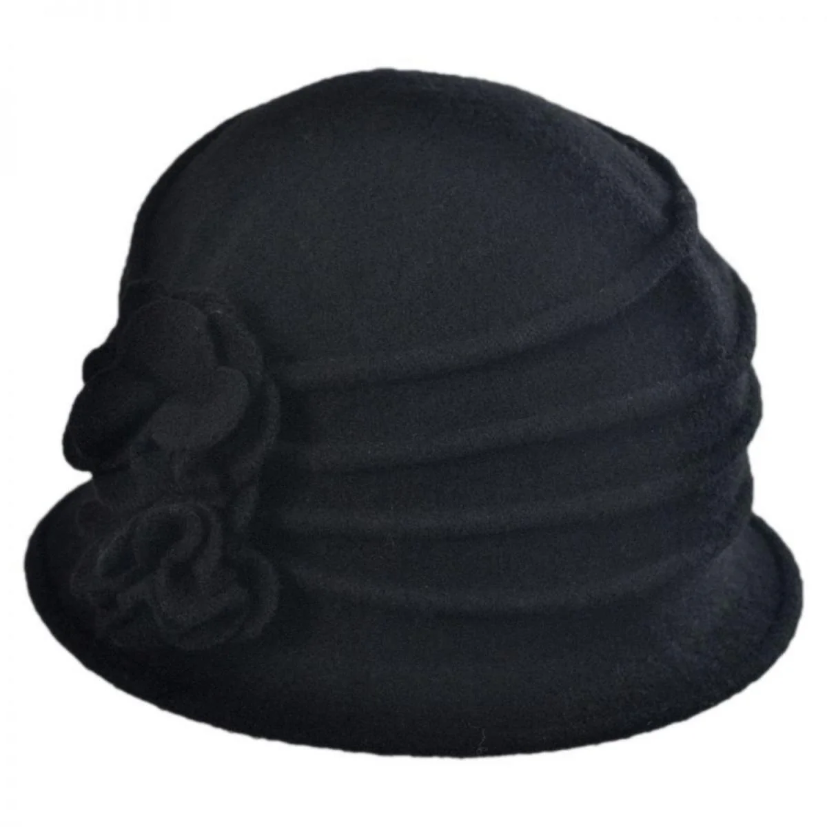 Boiled Wool Cloche Hat - Image 2