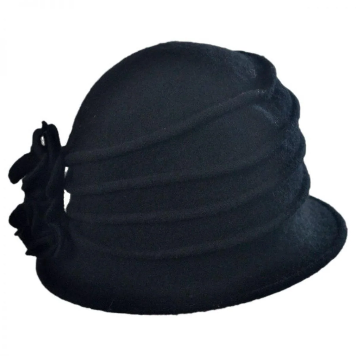 Boiled Wool Cloche Hat - Image 3
