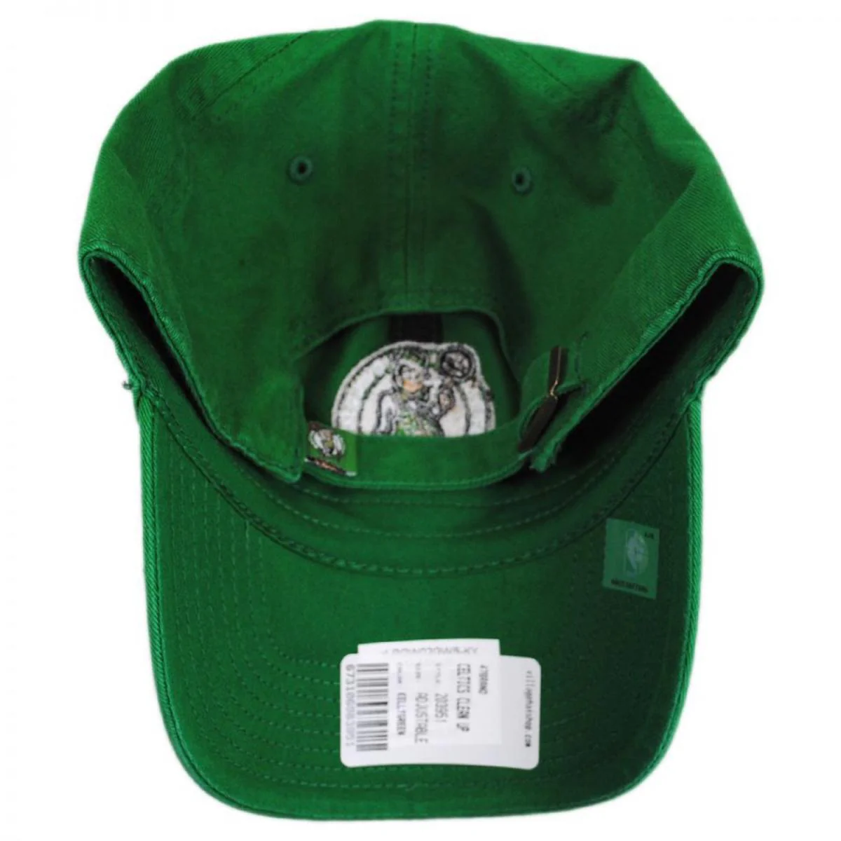 Boston Celtics NBA Clean Up Strapback Baseball Cap Dad Hat - Image 2
