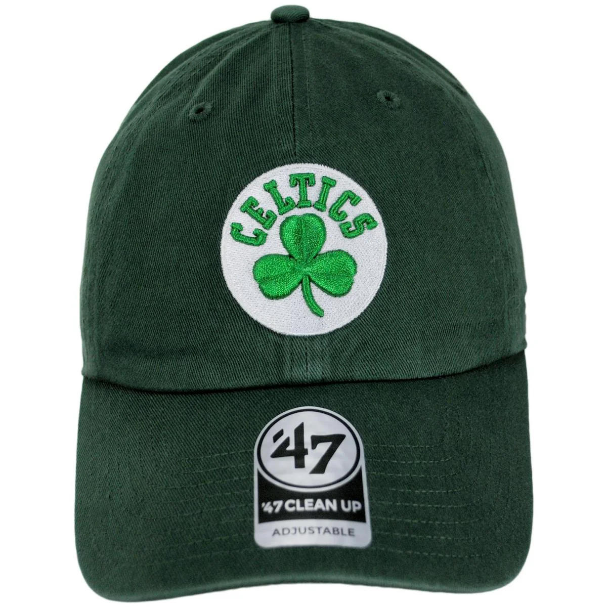 Boston Celtics NBA Clean Up Strapback Baseball Cap Dad Hat - Image 4
