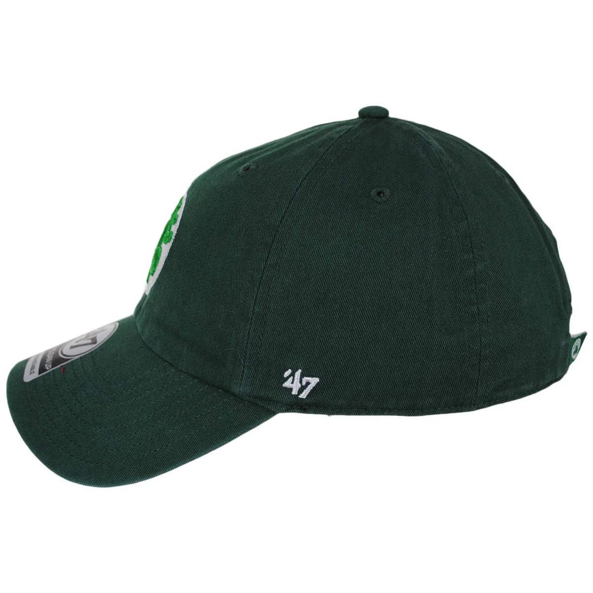 Boston Celtics NBA Clean Up Strapback Baseball Cap Dad Hat - Image 5