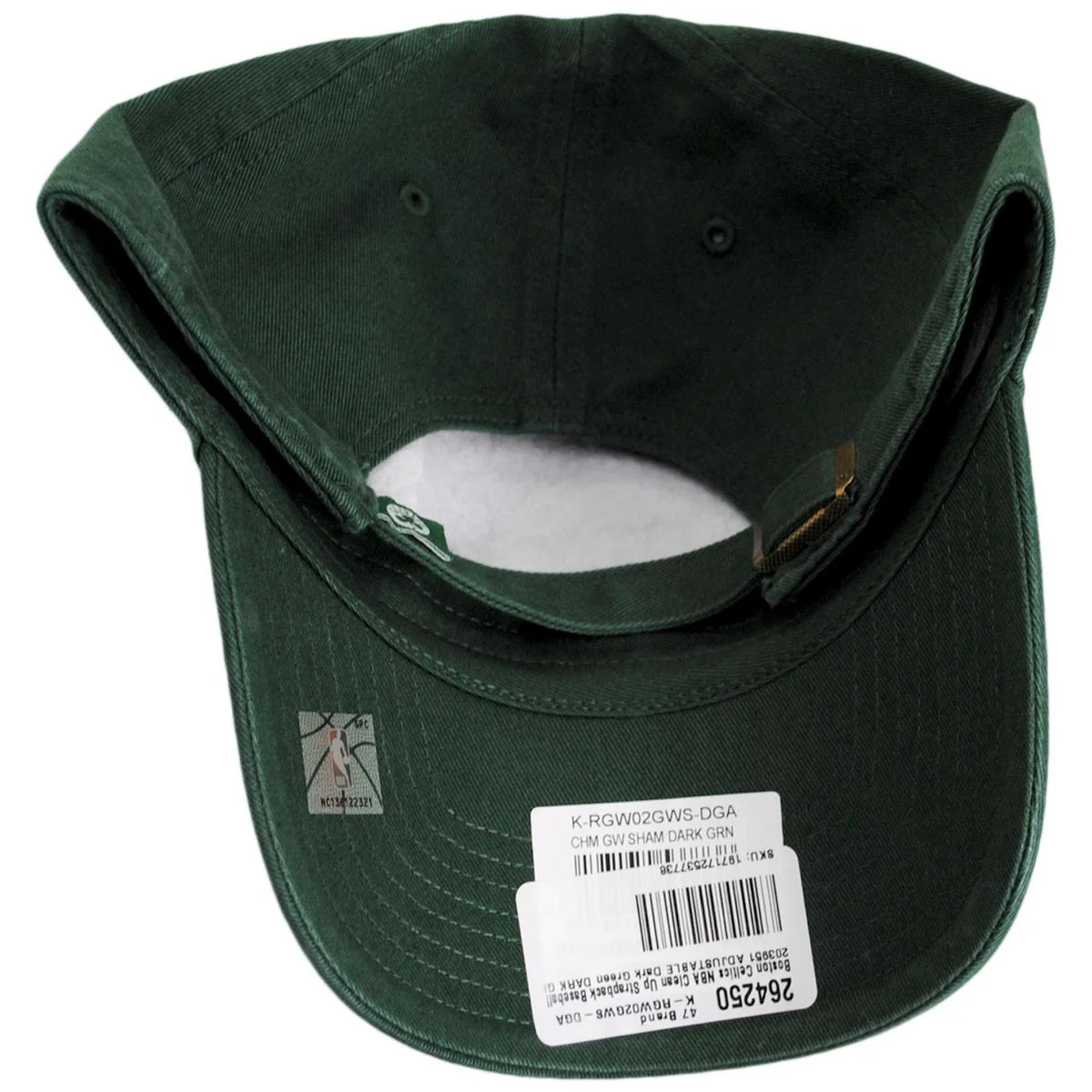 Boston Celtics NBA Clean Up Strapback Baseball Cap Dad Hat - Image 6