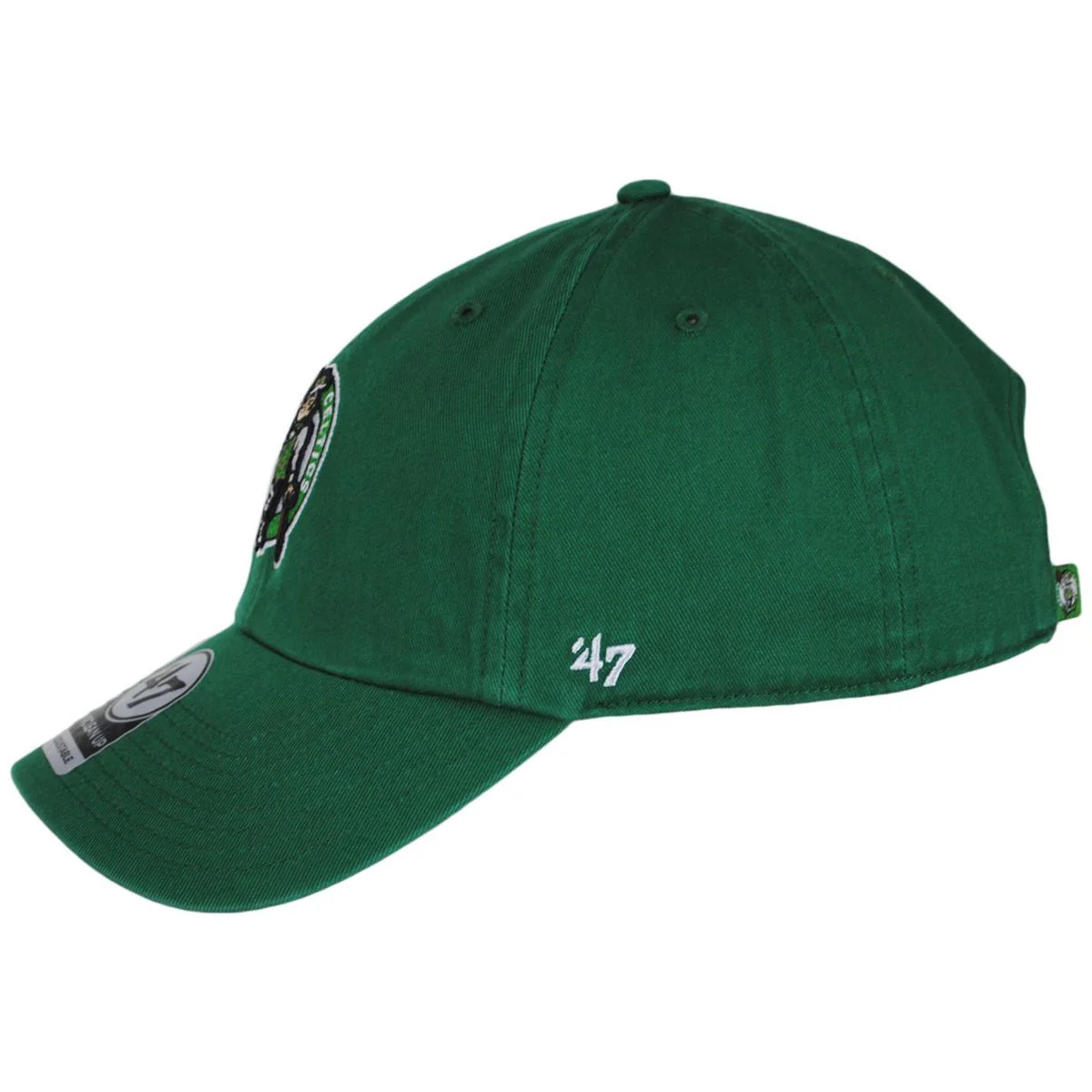Boston Celtics NBA Clean Up Strapback Baseball Cap Dad Hat - Image 8