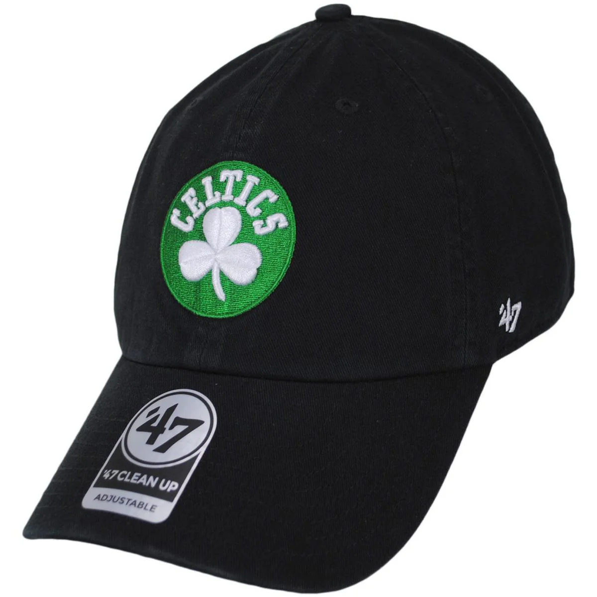 Boston Celtics NBA Clean Up Strapback Baseball Cap Dad Hat - Image 9