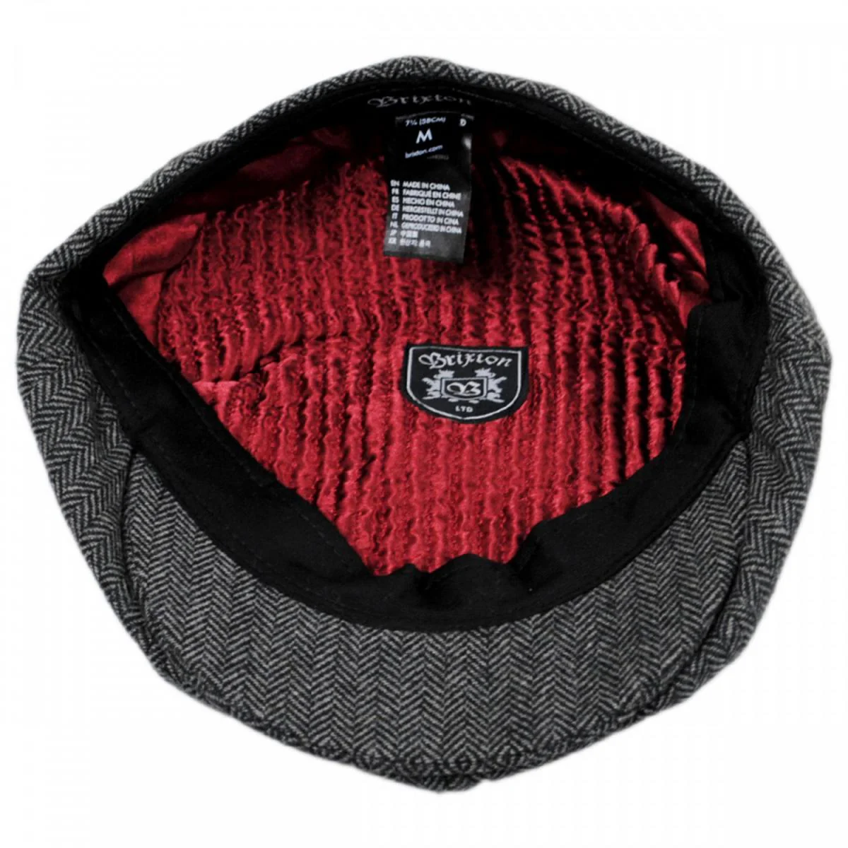 Brood Herringbone Wool Blend Newsboy Cap - Image 10