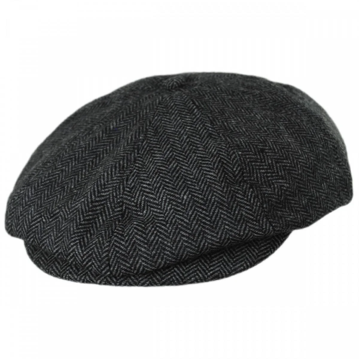 Brood Herringbone Wool Blend Newsboy Cap - Image 7