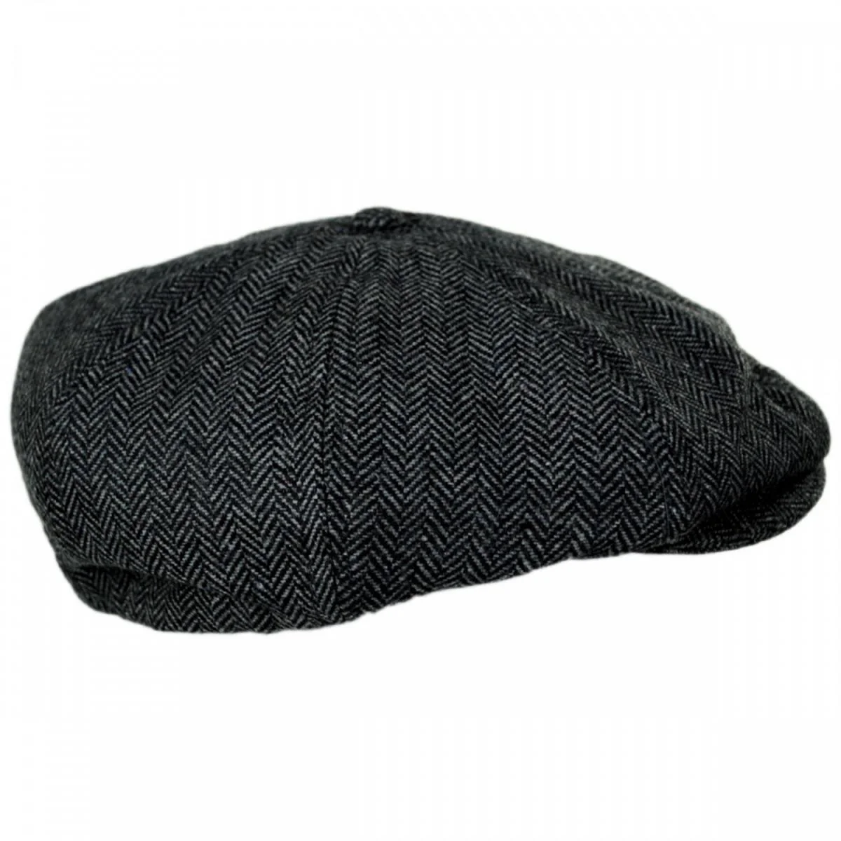 Brood Herringbone Wool Blend Newsboy Cap - Image 9