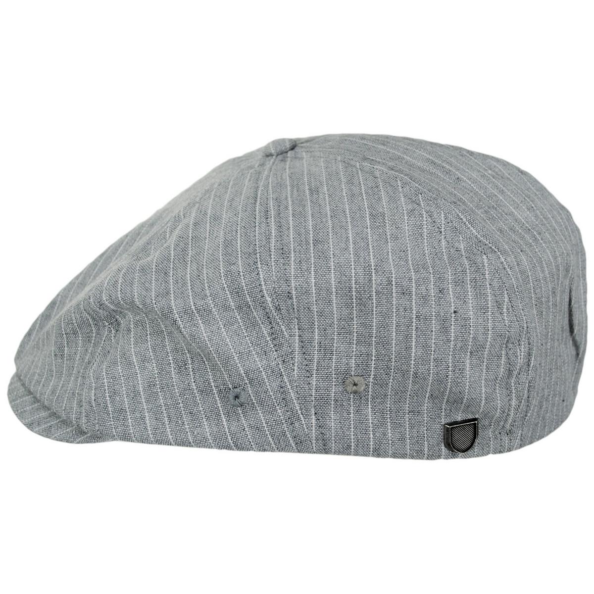Brood Lightweight Cotton Chambray Striped Newsboy Cap - Image 3
