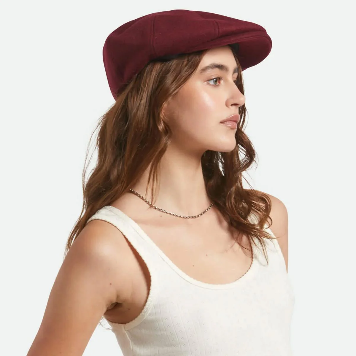 Brood Monochrome Wool Blend Newsboy Cap - Image 3