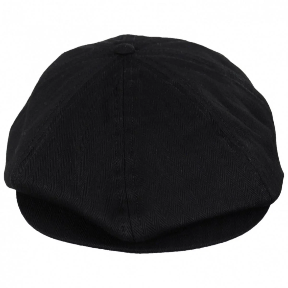 Brood Tonal Herringbone Cotton Newsboy Cap - Image 3