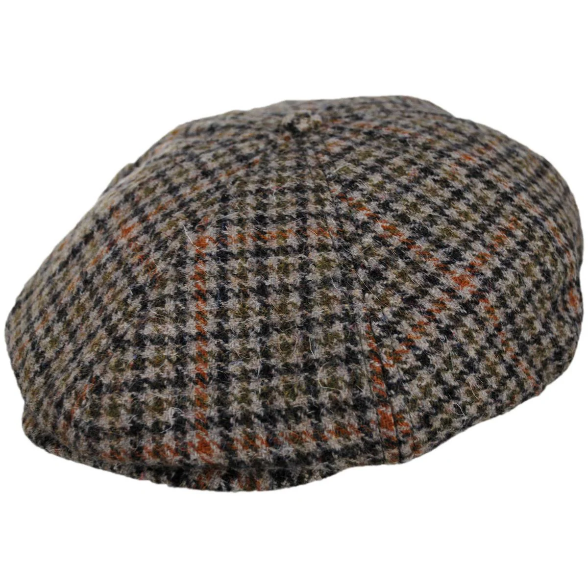 Brood Wool Blend Houndstooth Newsboy Cap