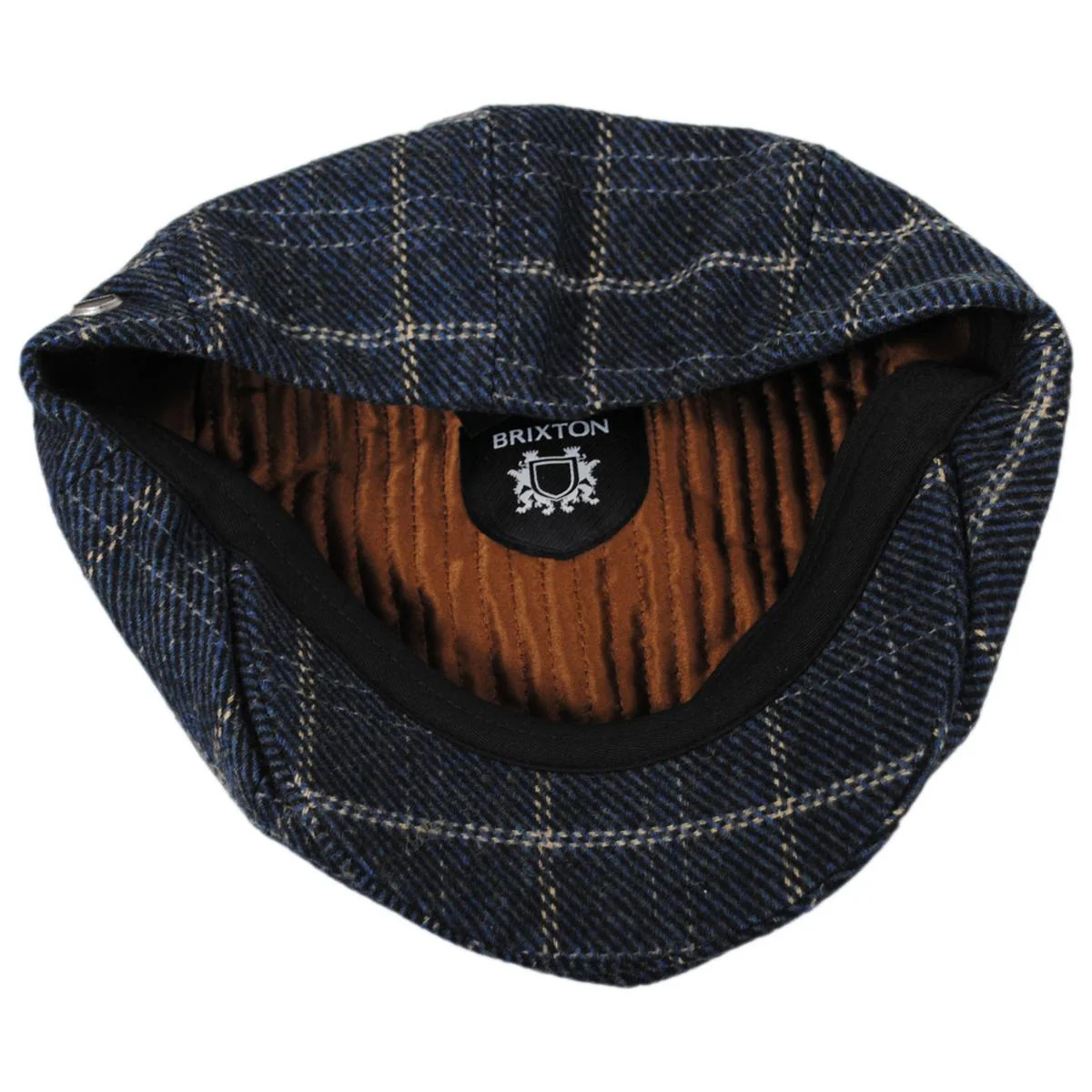Brood Wool Blend Windowpane Plaid Newsboy Cap - Image 4