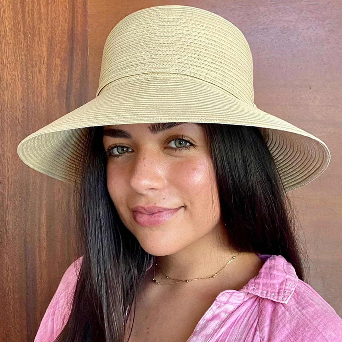 Camelia Toyo Straw Sun Hat - Image 11