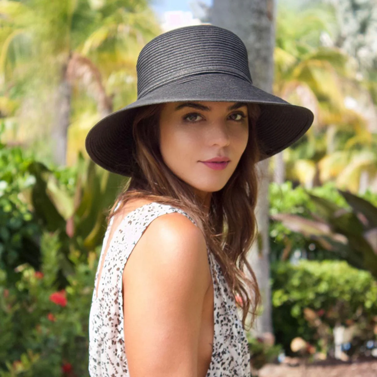 Camelia Toyo Straw Sun Hat - Image 2