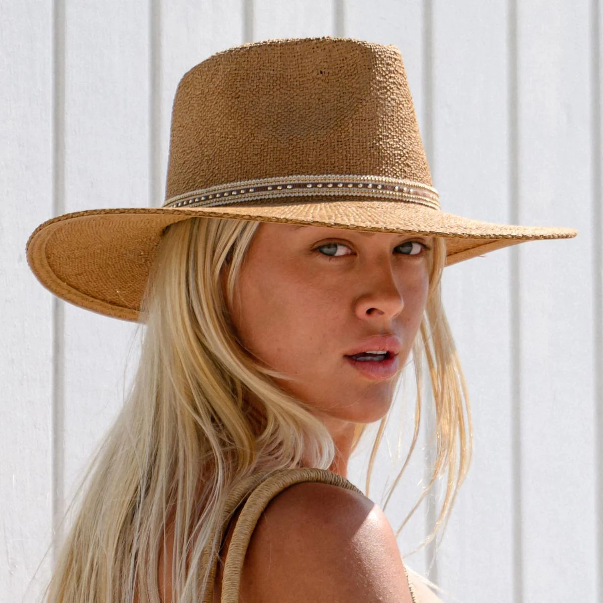 Chloe Toyo Straw Fedora Hat - Image 2