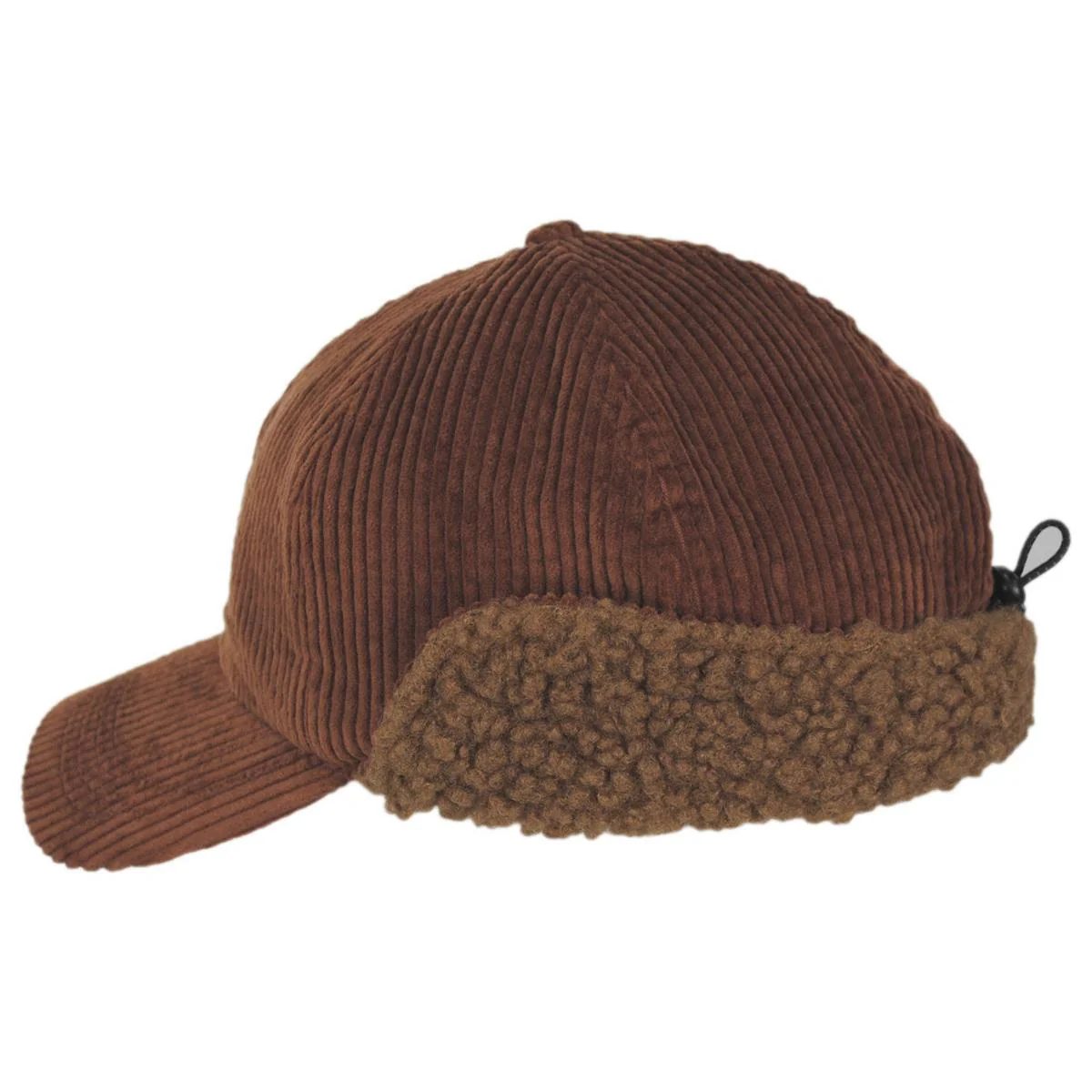 Corduroy Earflap Fitted Baseball Cap - Image 13