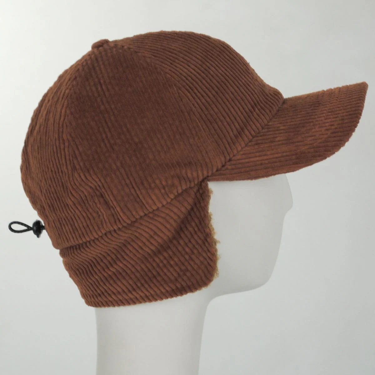 Corduroy Earflap Fitted Baseball Cap - Image 15