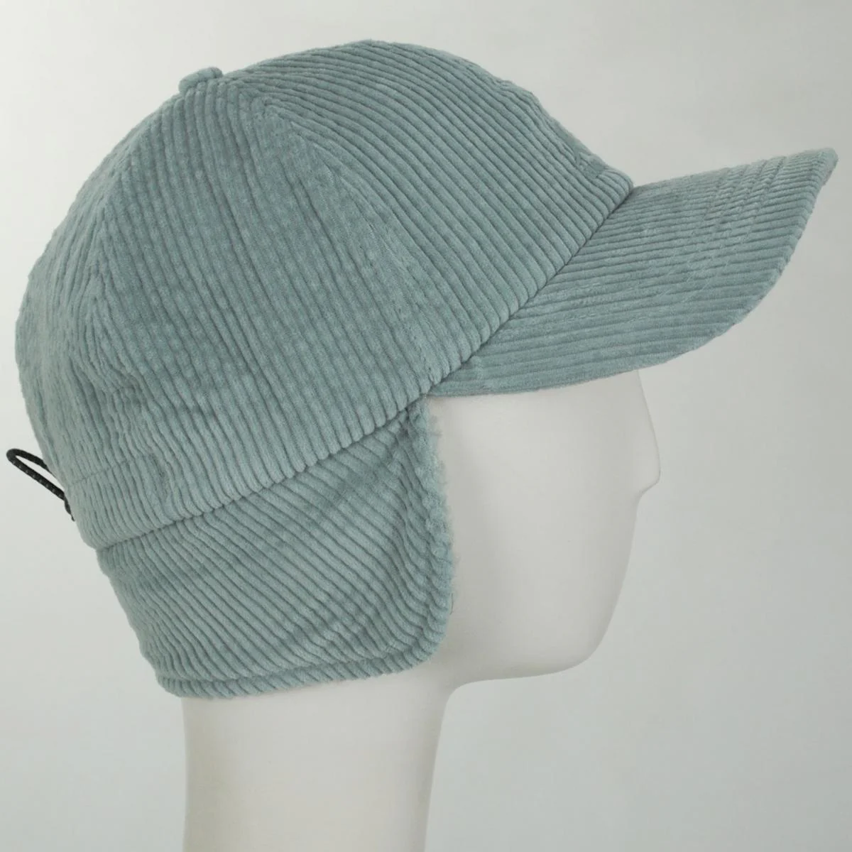 Corduroy Earflap Fitted Baseball Cap - Image 5